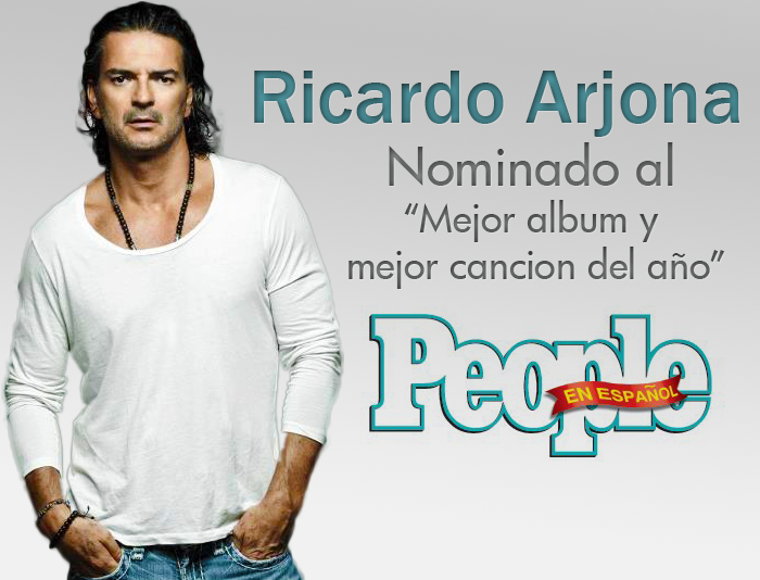 Ricardo Arjona nominado en 2 categorías en los Premios People